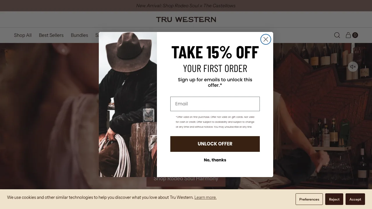 Tru Western Shopify Plus storefront audit